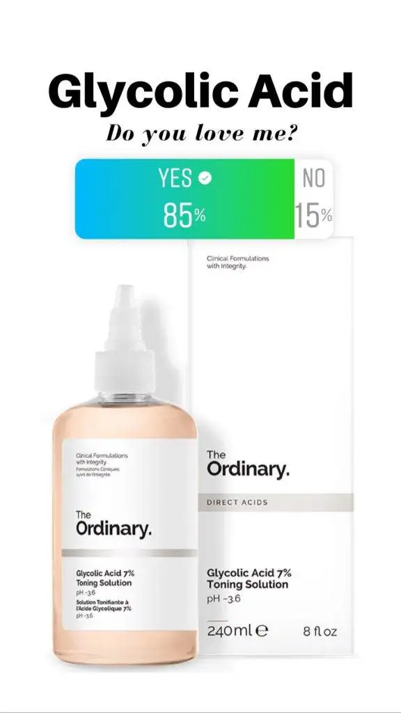 The Ordinary Glycolic Acid 7% Toning Solution pH~3.6 DIRECT ACIDS 