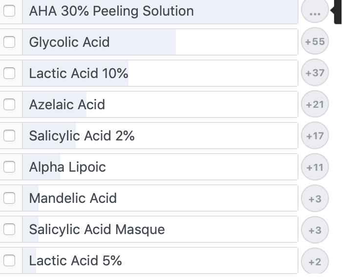 The best Ordinary acids