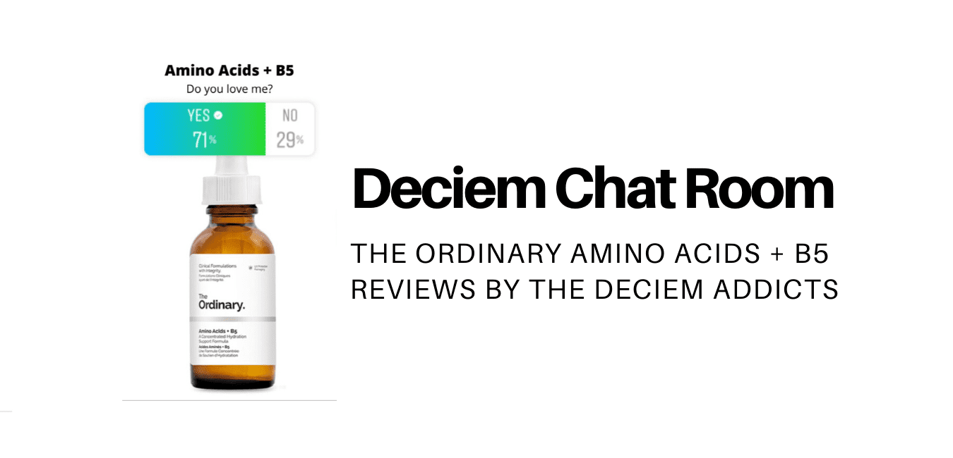 The Ordinary Amino Acids Reviews By The Deciem Addicts