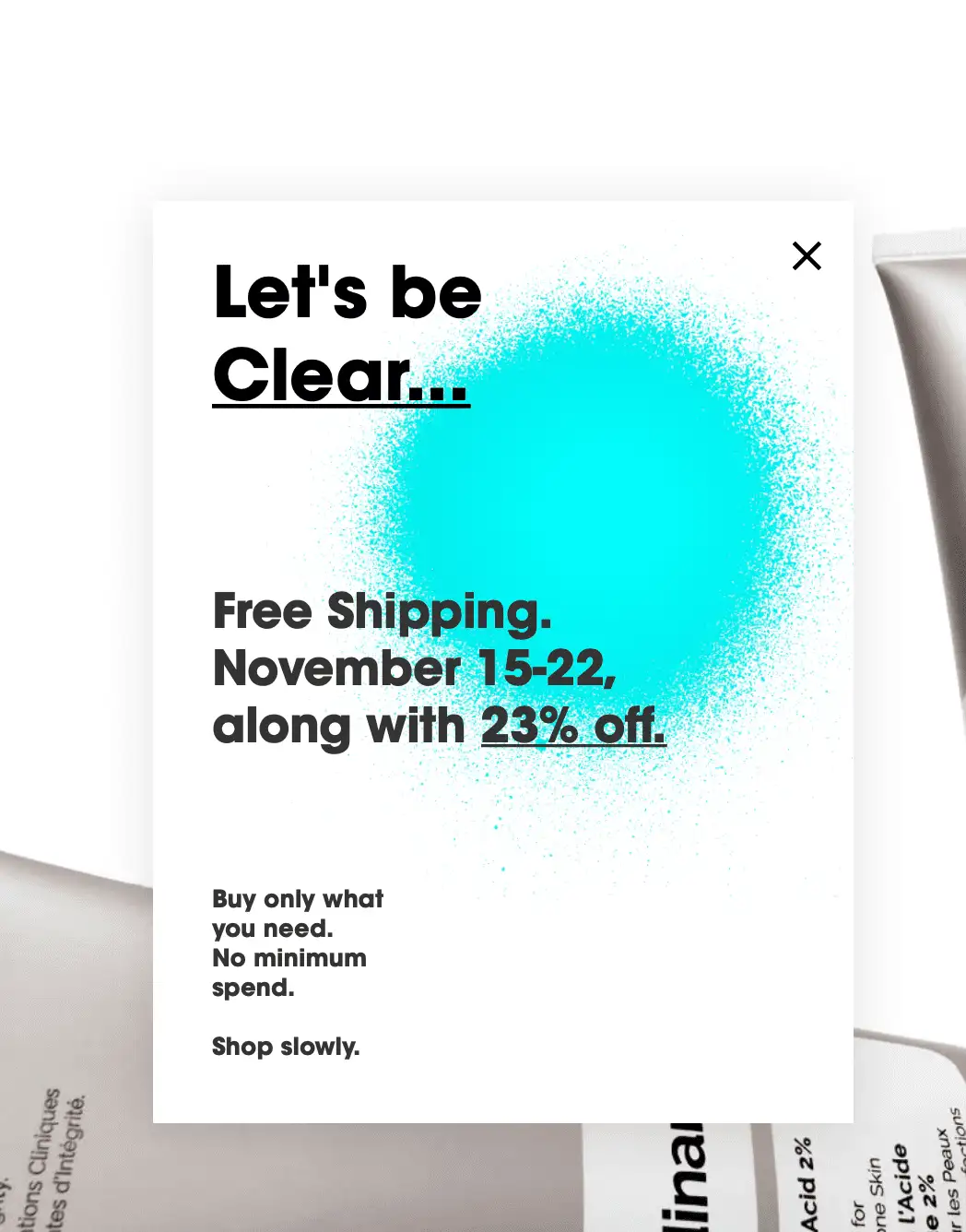 Free Shipping The Ordinary