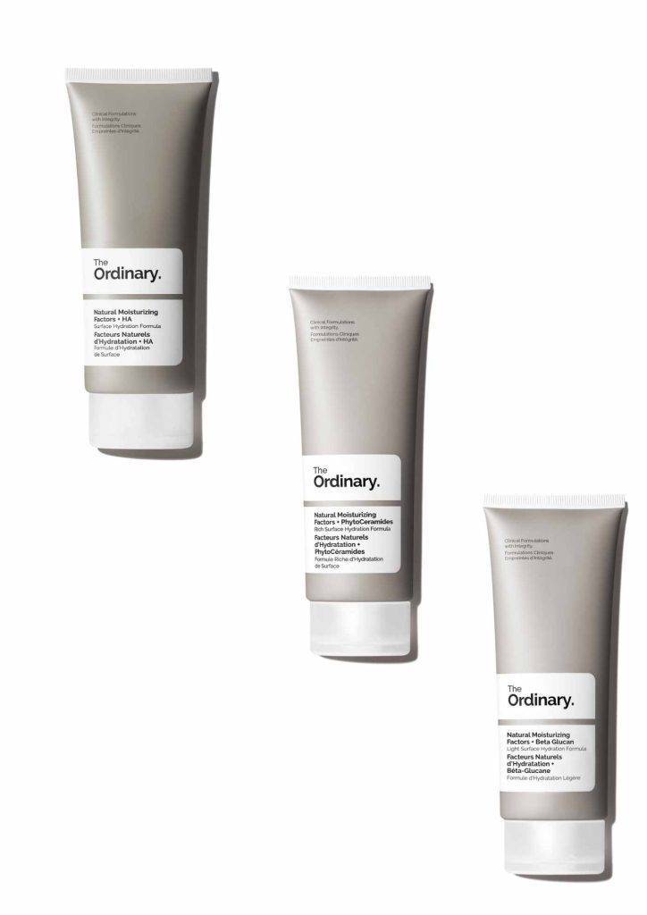 The 3 Moisturisers by The Ordinary 