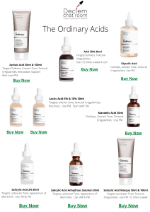 The Ordinary Acids Guide - When & How To Use and more