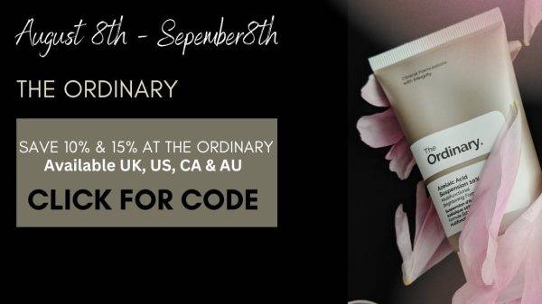 10% & 15% off The Ordinary