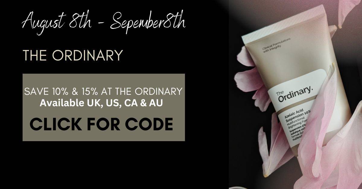 10% & 15% off The Ordinary