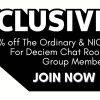20% off for Deciem Chat Room Members