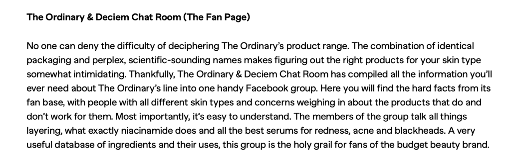 top skincare Facebook groups USA