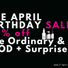 The Ordinary April Sale