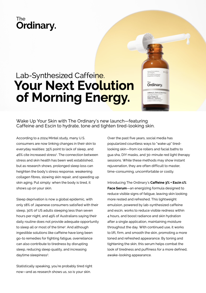 The Ordinary Caffeine + Escin